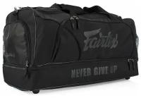 Сумка спортивная Fairtex 414993, 32х36х72 см, черный