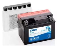 ETX4LBS Аккумулятор для мототехники EXIDE AGM 12 V 3AH 50A ETN 0 B0 115x70x85mm 1.5kg 1шт