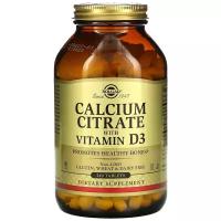 Solgar Calcium Citrate with Vitamin D-3 (Цитрат кальция с витамином D-3) 240 таблеток