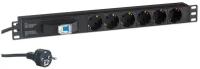 Блок розеток горизонтальный ExeGate ServerPro PDU-19H610 Al-6S-EU2.5CU-1P (19