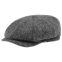 Кепка восьмиклинка HANNA HATS JP Tweed JP2 (серый)