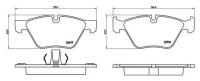 Колодки торм. для а/м BMW 5 (F10) (09-) диск. перед. (PF 4188)