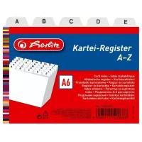 Разделители д/картотек Herlitz, А6, А-Z, пластик