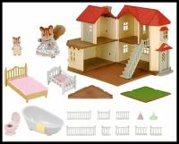 Игровой набор Sylvanian Families Большой дом со светом 5058 (подарочный набор)