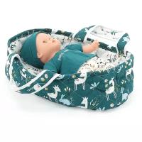 Petitcollin 28 cm / 11' doll moses basket (Кроватка для кукол Петитколлин с ланями до 28 см)