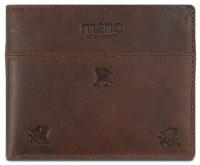 Портмоне Mano M191920341, фактура тиснение, коричневый