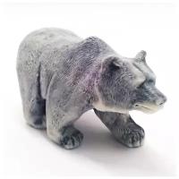 Статуэтка фигурка Медведь бурый 8,5см мрамор для интерьера, сувениры и подарки, декор для дома, фигурки коллекционные