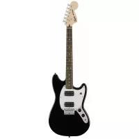 Fender Squier Bullet Mustang HH BLK электрогитара, палисандровая накладка грифа, HH, цвет черный