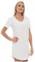 Платье Lunarable с коротким рукавом белый, размер 44(S)
