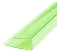 Профиль UP торцевой зеленый для поликарбоната 4мм (2,1м) / Профиль UP торцевой зеленый для поликарбоната 4мм (2,1м)