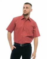 Рубашка Maestro, размер 54RU/XL/170-178/43 ворот, красный