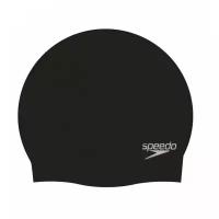 Шапочка для плавания SPEEDO Plain Molded Silicone Cap, 8-709849097, черный, силикон