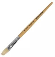 Кисть Щетина плоская Roubloff Сочиняй № 14 (длина волоса 23 мм), короткая ручка матовая