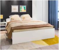 Двуспальная кровать столплит Кито СБ-2301 без основания, без матраса, Белый 166х80х205 см