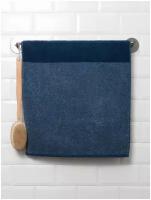 Полотенце банное махровое, DM Текс, Хелен, 70Х140 см, цвет:темно-синий, 100% хлопок