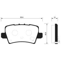 Колодки тормозные задние Sangsin Brake SP1570