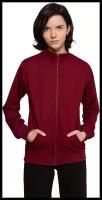 Zip Olympic Sweatshirt Bordo Woman