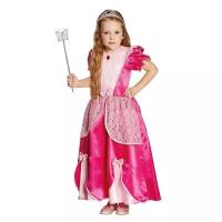Детское розовое платье принцессы (9082)