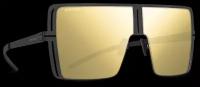 Титановые солнцезащитные очки GRESSO Malibu - маска / золотые