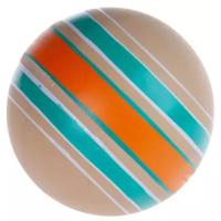 Мяч резиновый ЭКО, d 100 (ручное окр-ие, принт полоска) 7P-100