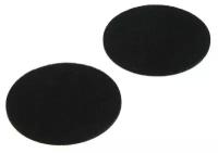 Накладка мебельная TUNDRA, d=85 мм, круглая, черная, 2 шт