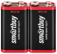 Батарейка SmartBuy 6F22, в упаковке: 2 шт