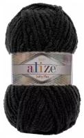 Пряжа Alize Softy Plus, 100 г, 120 м, 5 шт., 60 черный 120 м