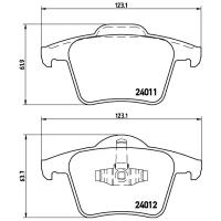 Колодки Зад Volvo Xc90 I 10/02=> Brembo арт. P86019