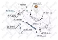 87-05834-SX_сайлентблок зад. балки! BMW E46 316-330 98> STELLOX 8705834SX