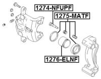 FEBEST 1276-ELNF поршень суппорта тормозного переднего