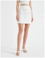 Юбка KOTON WOMEN, 1YAK73421EK, цвет: OFF WHITE, размер: L