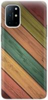 Силиконовый чехол Разноцветные доски на OnePlus 8T / ВанПлюс 8Т