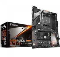 Материнская плата Gigabyte B450 AORUS ELITE V2, Socket AM4, AMD B450, 4xDDR4-2933, DVI-D+HDMI, 2xPCI-Ex16, 2xPCI-Ex1, 6xSATA3(RAID 0/1/10), 2xM.2, 8 Ch Audio, GLan, (4+4)xUSB2.0, (4+1)xUSB3.1, 1xPS/2, ATX, RTL