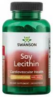 Лецитин соевый Swanson, Lecithin Non-GMO 1200mg, 90 капсул