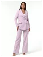 Женский костюм брючный костюм женский костюм классический костюм в офис Кристина DAZZLE STYLE, лаванда, 48