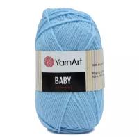 Пряжа Yarnart Baby голубой (215), 100%акрил, 150м, 50г, 5шт