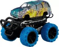 Вездеход Funky Toys Die-cast с краш-эффектом, 8487, 15.5 см, разноцветный/синий