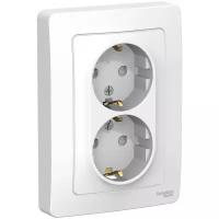 Розетка Systeme Electric BLNRS001121 Blanca, 16 А, с защитной шторкой, с заземлением