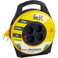 IEK Удлинитель на катушке 4х10м без заземл. 6А IP20 УК10 Garden с термозащ. 2х0.75