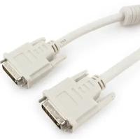 Кабель CABLEXPERT DVI-D dual link, 25M/25M, 1.8м, черный, феррит. кольца