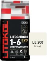 Цементная затирка Литокол LITOKOL LITOCHROM 1-6 EVO LE.200 Белый, 2 кг