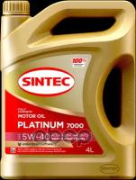 SINTEC Масло Sintec 5/40 Platinum 7000 Acea A3/B4 Синтетическое 4 Л