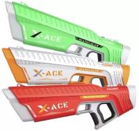Водный пистолет на аккумуляторе / водный бластер / зелёный, красный, оранжевый