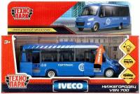 Технопарк Машина металлическая автобус IVECO DAILY 15 см DAILY-15SLCIT-BU