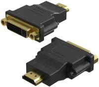 Адаптер переходник GSMIN BR-04 DVI-I (24+5) (F) - HDMI (M) (Черный)