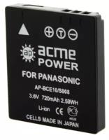 Аккумулятор для PANASONIC AcmePower S008 800mAh 3,6v Li-Ion