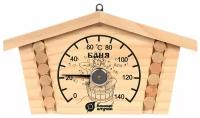 Термометр Банные штучки, Избушка, для бани и сауны, 23 х 12,5 х 2,5 см