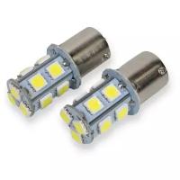 Лампа светодиодная габаритная SD-516 P21/1156 5050 13 SMD 2.0W 16x50MM 12V 2 лампы