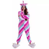 Костюм-пижама Кигуруми (Kigurumi) для взрослых Единорог Галактика (размер XL, рост 175-188)