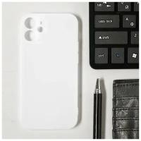 Чехлы Luazon Home Чехол LuazON для телефона iPhone 12 mini, Soft-touch силикон, прозрачный белый
